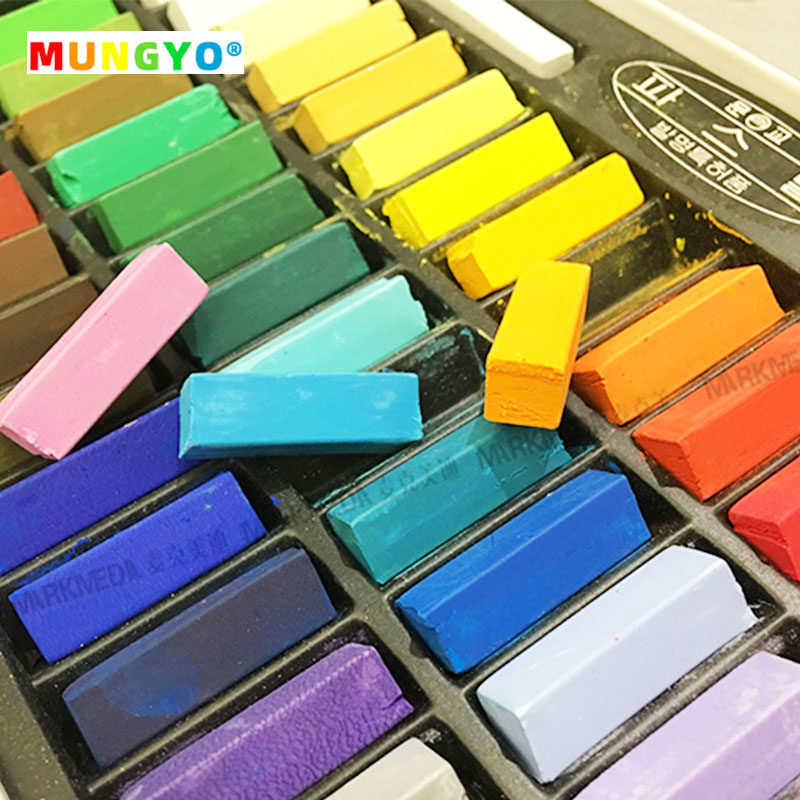 韩国进口盟友mungyo色粉软性粉画笔粉彩棒mps24324864色