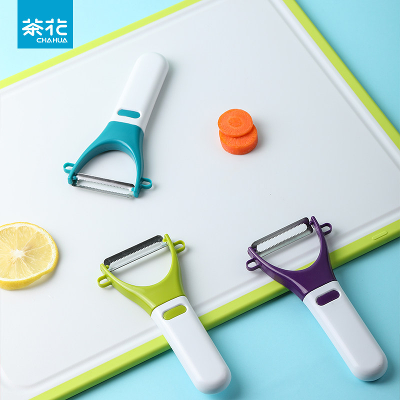 茶花削皮刀削皮瓜刨去皮家用厨房老式水果刨刀多功能削皮器刮皮刀