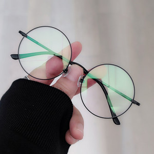 哈利波特眼镜青少年黑框圆形眼镜框架女近视眼睛架男可配度数