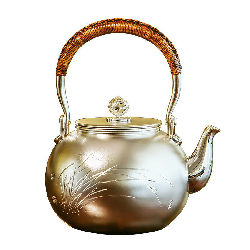 【馥郁清香】国家级大师潘德月监制 999纯手工银壶煮