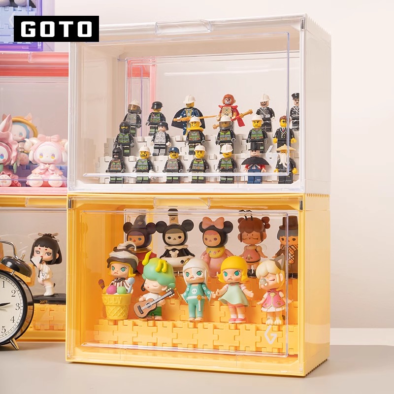 GOTO乐高积木隔板DIY展示手办盲盒创意拼接颗粒零件玩具收纳隔层