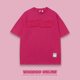岁丰之兆 WOODOO 设计师品牌 日系字母贴布宽松百搭 男女短袖T恤