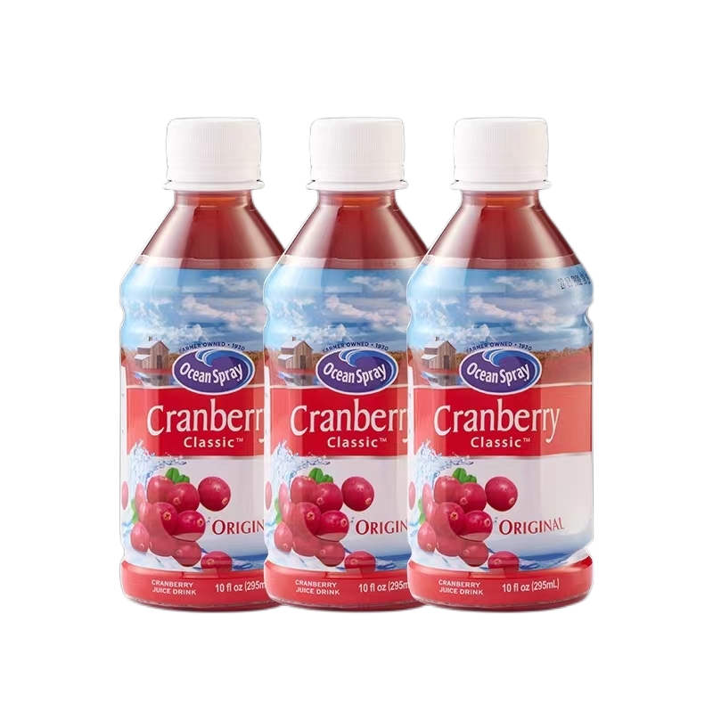 OceanSpray优鲜沛原味蔓越莓果汁295ml/瓶可调鸡尾酒饮品红莓饮料