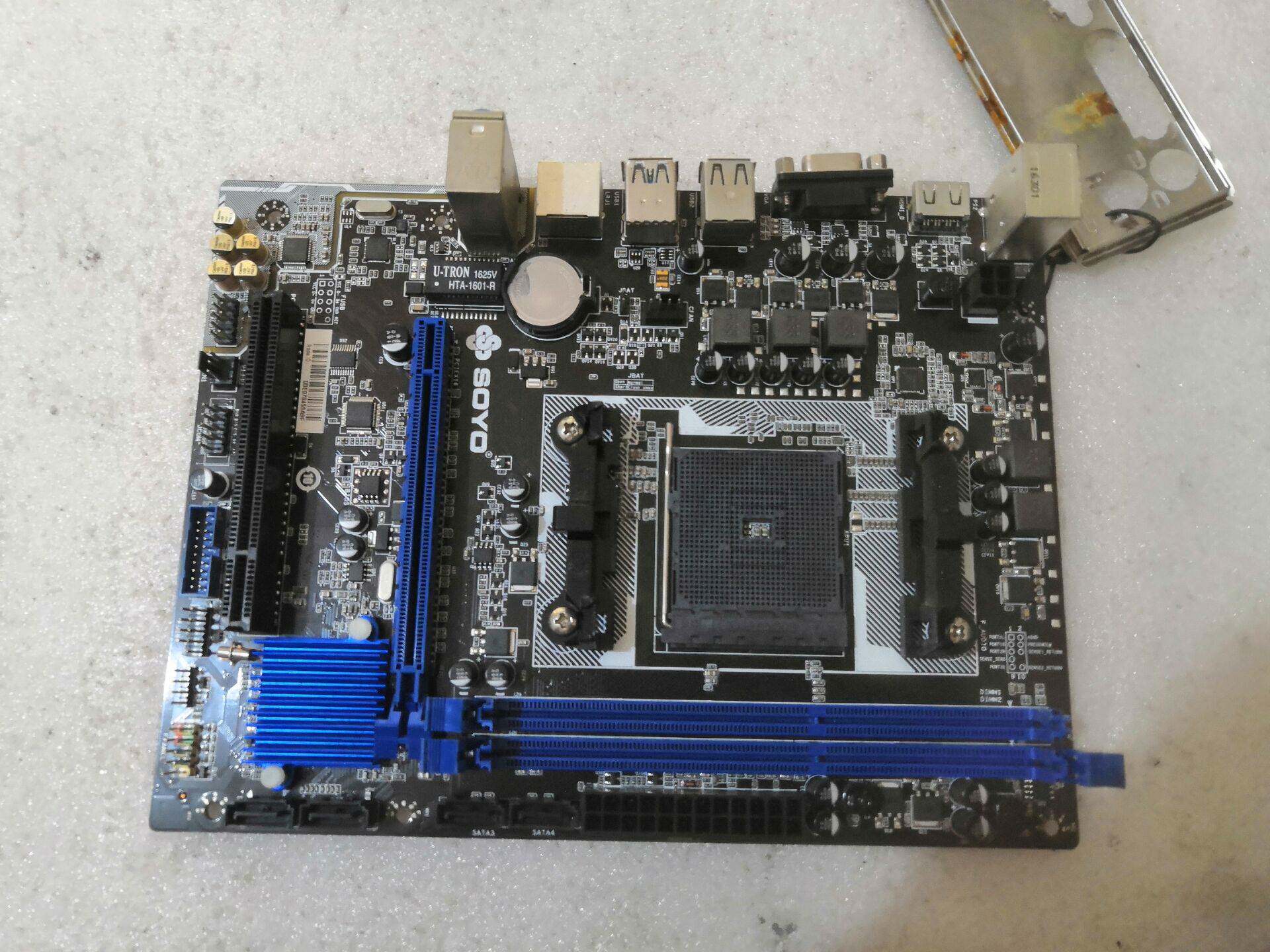 梅捷sy-a68m s2 amd fm2  全固态集成板 带hdmii vga