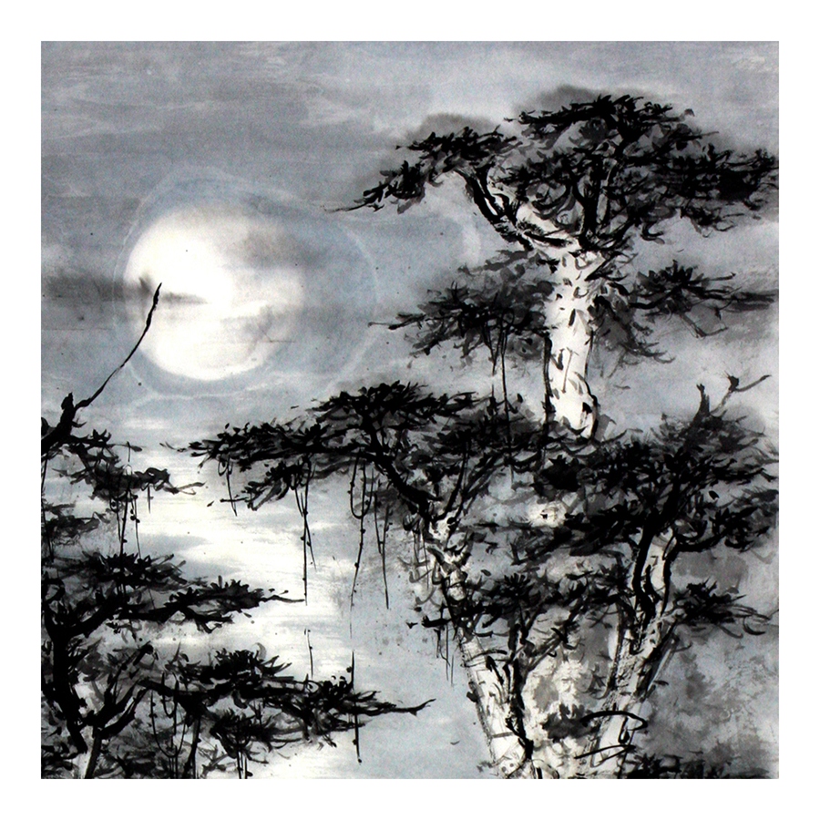 潘可泉 《明月松间照》 济南市国画 油画研究会常务理事