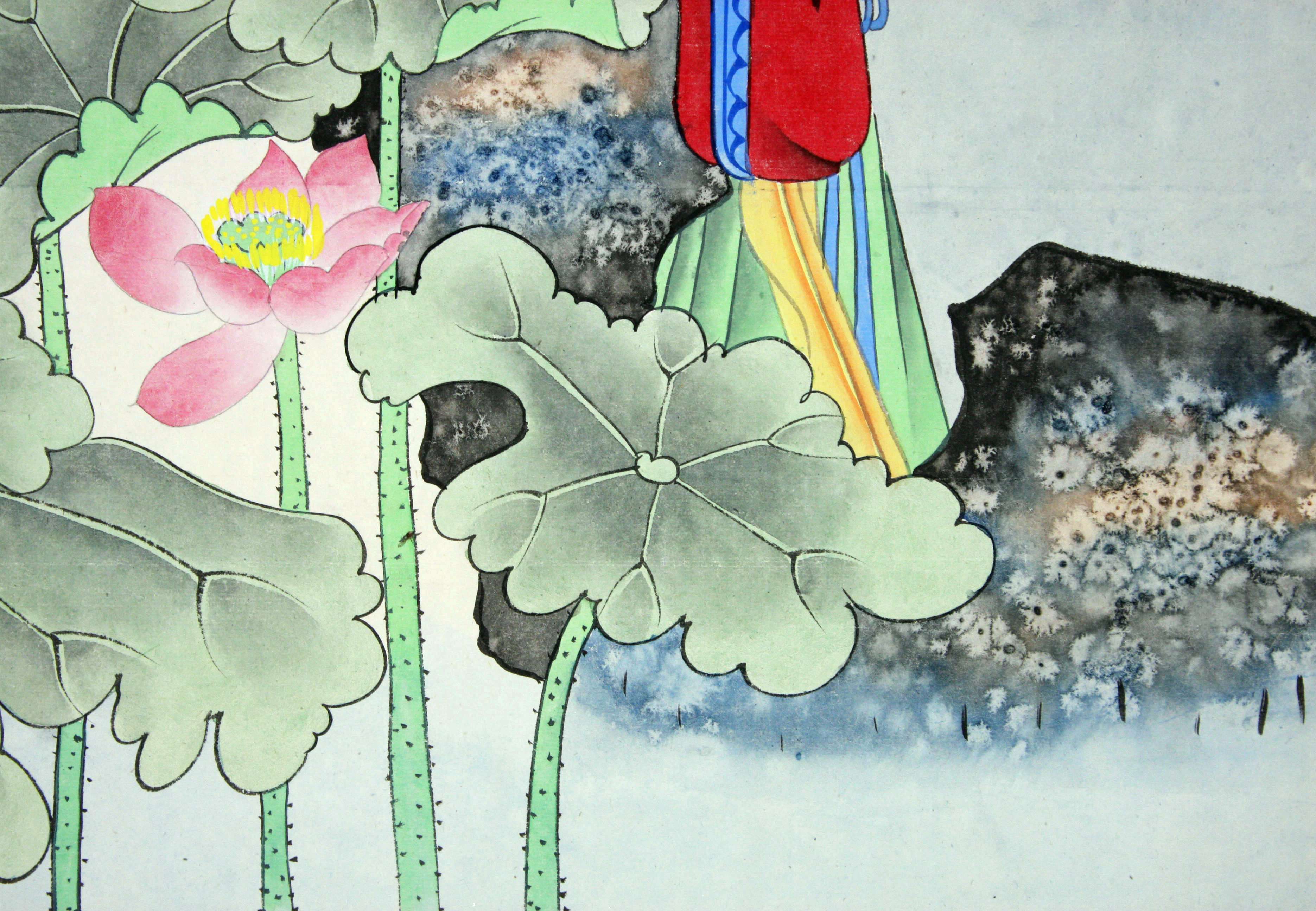 周宇光《风动荷舞水殿香》我国著名青年画家