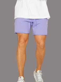 高街美式运动短裤夏季男篮球训练不过膝五分裤纯棉毛圈宽松休闲裤