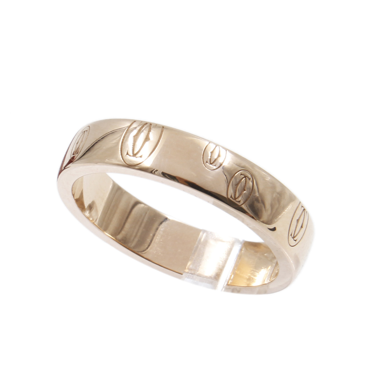 [9.8新]卡地亚cartier女士戒指logo cartier系列18k金戒指