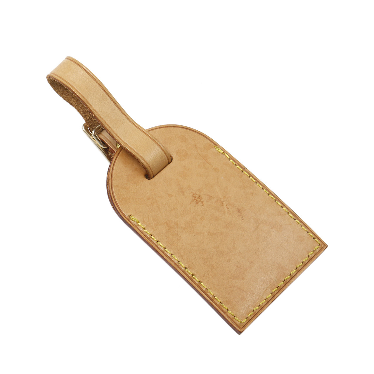 [9.0新]路易威登lv中性行李牌驼色牛皮行李牌