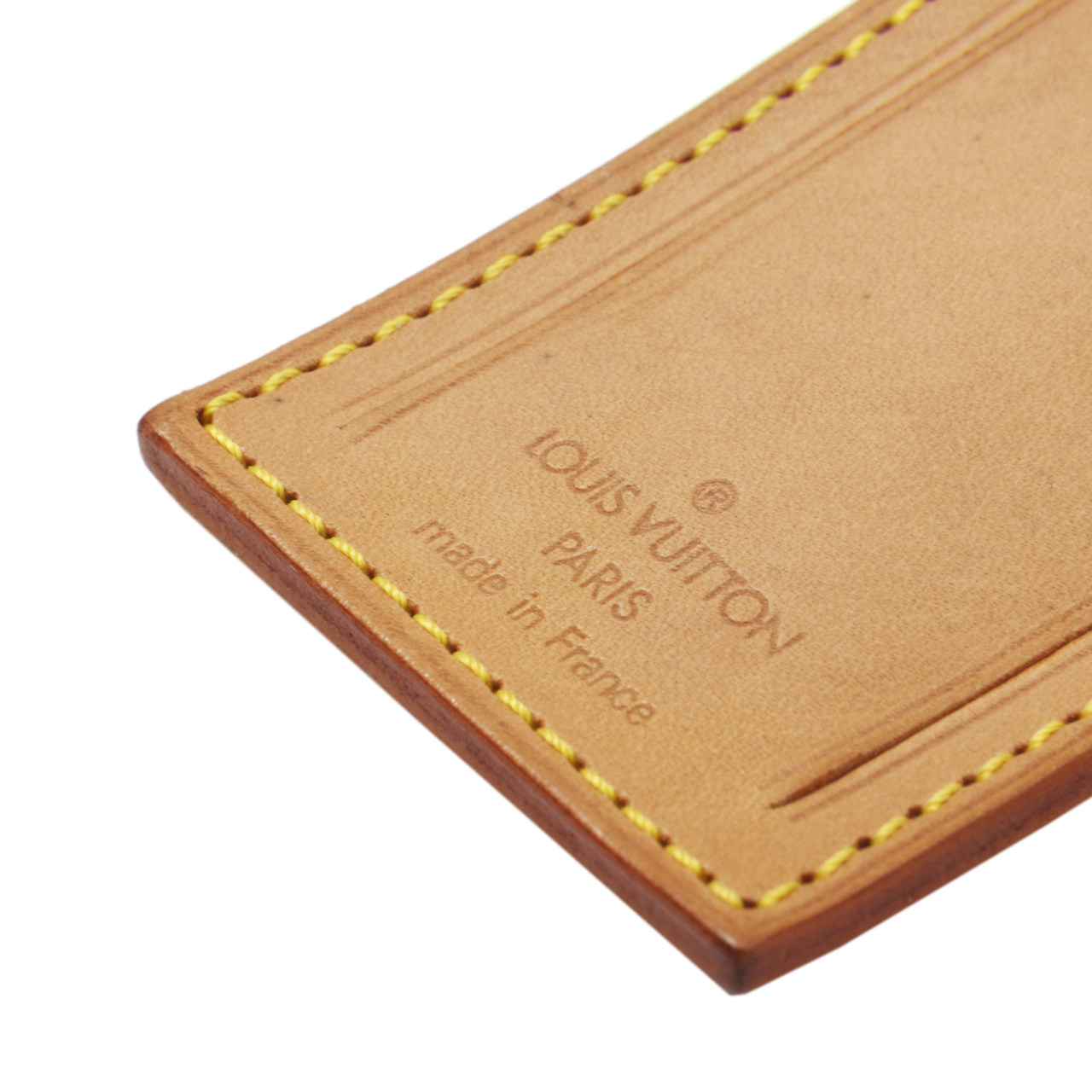 [9.0新]路易威登lv中性行李牌棕色牛皮行李牌