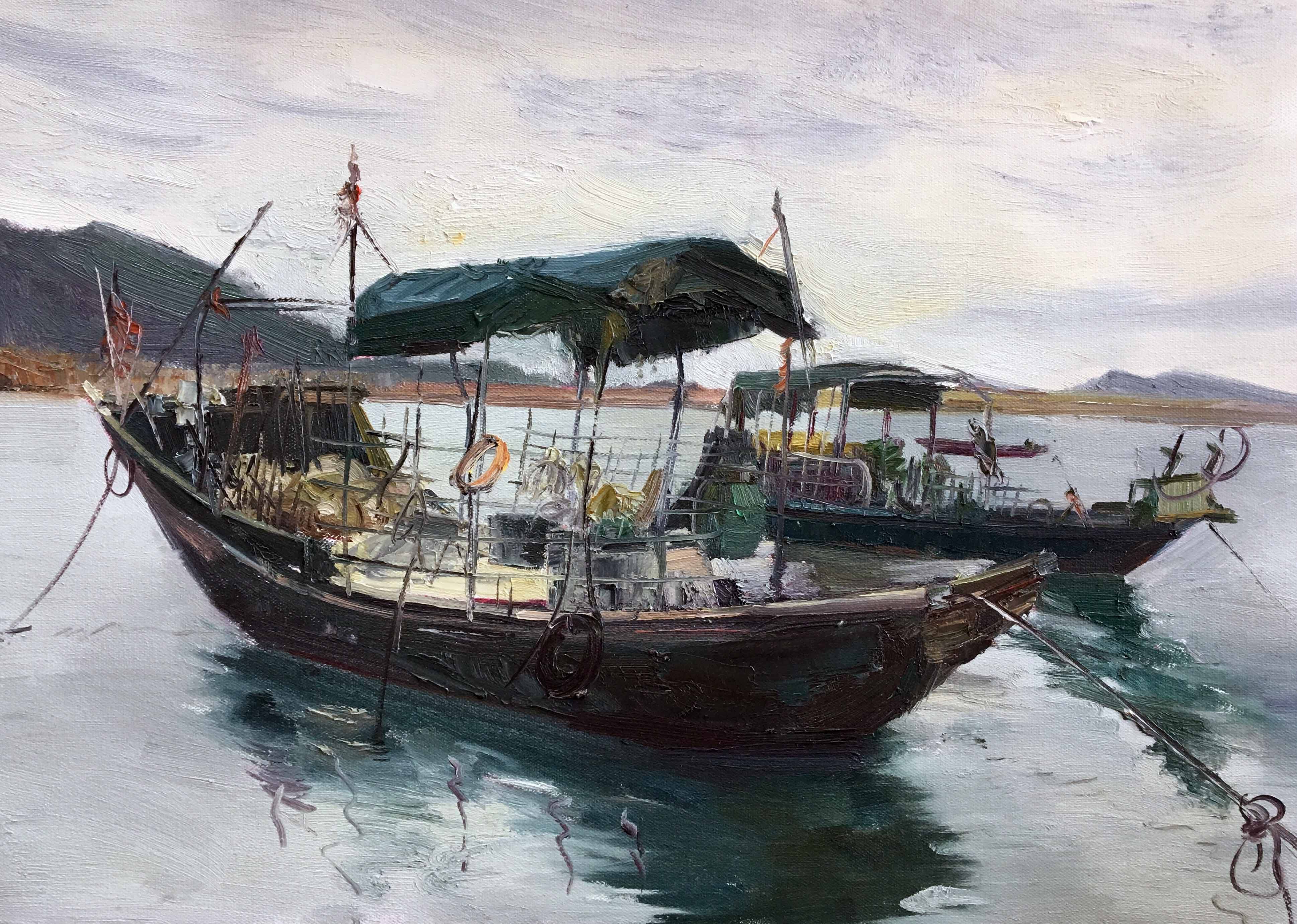 【学院艺术】云南艺院 孔丽莎 《船系列2》布面油画