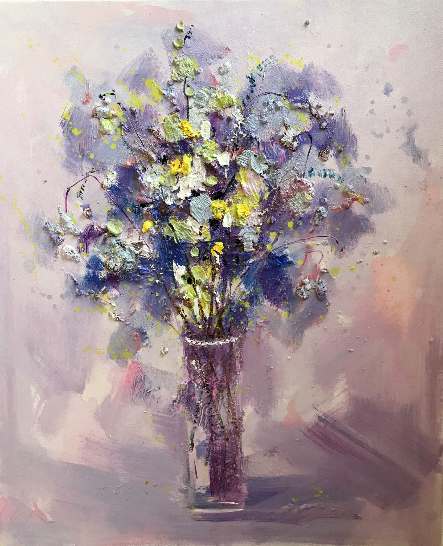 山东师范大学 刘欣 《花语之一》布面油画