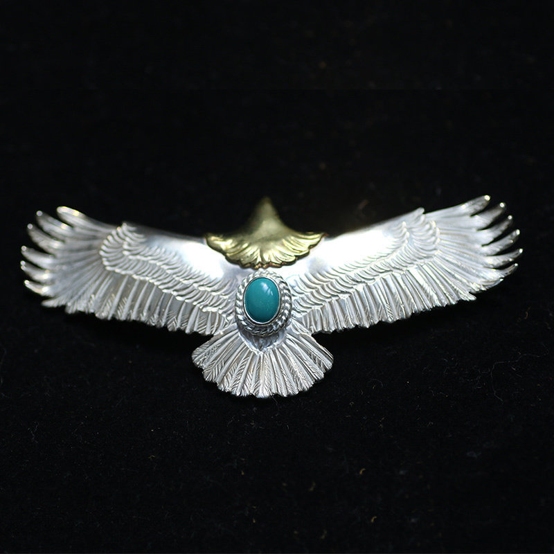 高桥吾郎项链925银老鹰