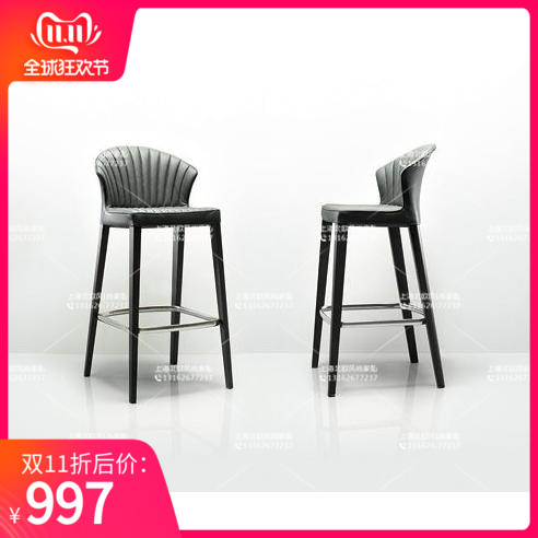 Northern Europe new pattern solid wood Bar chair Neoclassical Fabric art Simplicity Bar chair American style solid wood Reception Chairs Tall Bar chairin the Residential furniture , Class Seats , Chairs , Chair category - from Buy2taobao.com to provide professional Taobao agent buy service