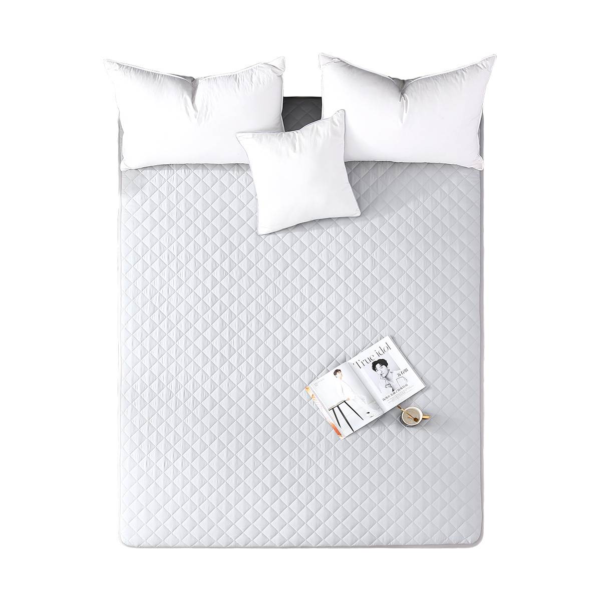水家星家纺床笠抗菌螨加厚单阻件护软床垫防保罩用四季水床罩床套