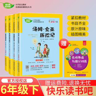 人教版鲁滨逊漂流记正版六年级下册快乐读书吧爱丽丝漫游奇境汤姆索亚历险记骑鹅旅行记金龟子六下快乐读书吧全套课外阅读书籍