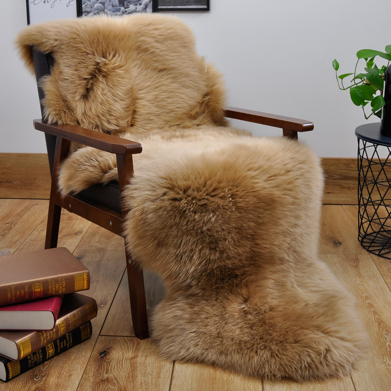 新款裘朴 羊毛沙发垫欧式轻奢ins风冬季沙发坐垫红木椅垫撸猫感飘