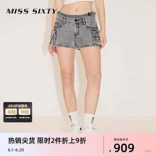 【限时折上折】【土耳其牛仔】Miss Sixty24春新款工装牛仔短裤女