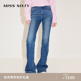 【土耳其牛仔】Miss Sixty2024春季新款牛仔裤女显瘦微喇马蹄裤