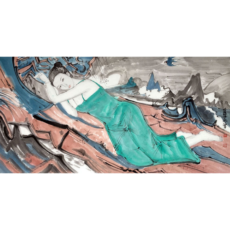 张望《美女图》