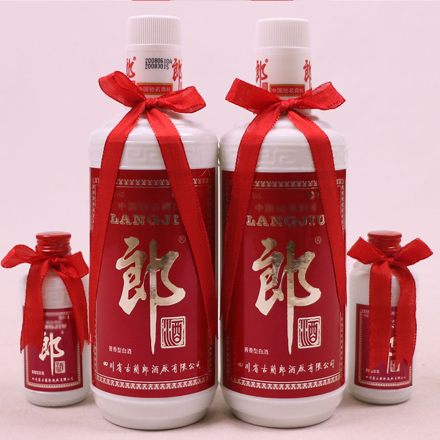 【时刻拍】2008年 53度 500ml 50ml 绒布礼盒郎酒 1箱6盒