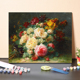 数字油画手绘DIY世界名画静物植物花卉装饰客厅打发时间休闲减压
