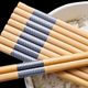 竹筷子家用天然木质实木筷耐高温不发霉防霉防滑家庭用竹筷子