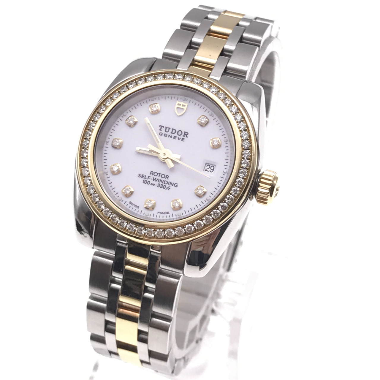 [9.5新] 帝舵经典系列钻石刻度自动机械女表 22023-62543