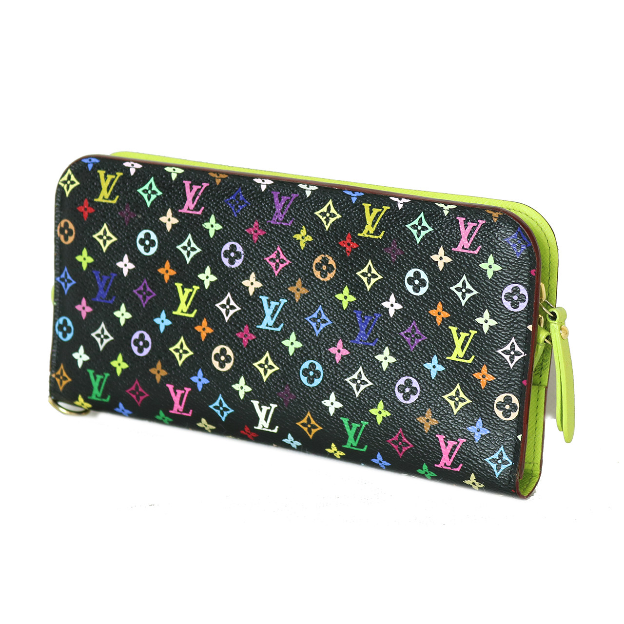 [9.5新]路易威登lv女士七彩老花长款钱包zhmp