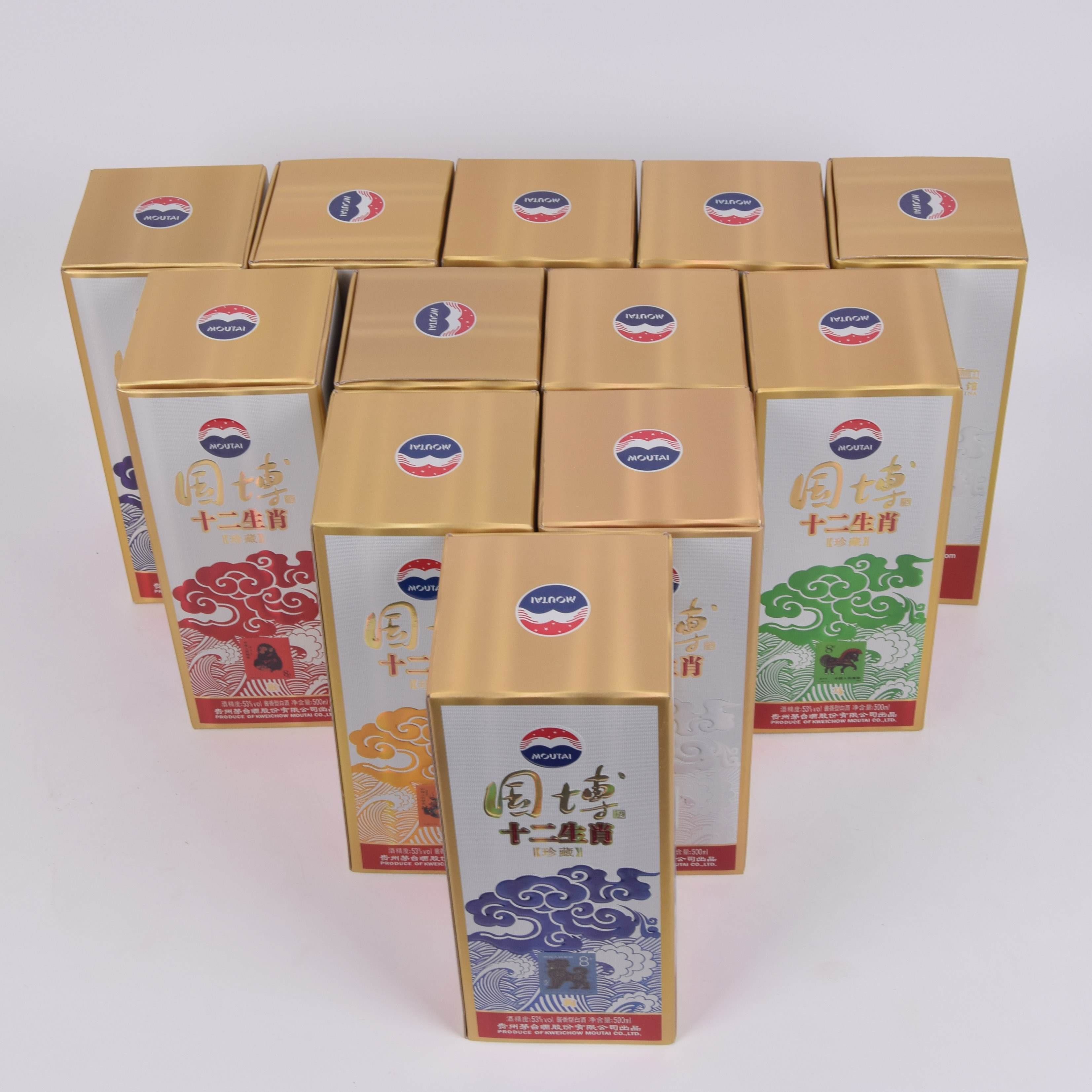 87【酱香经典】2016年十二生肖茅台酒 53度500ml一箱12瓶