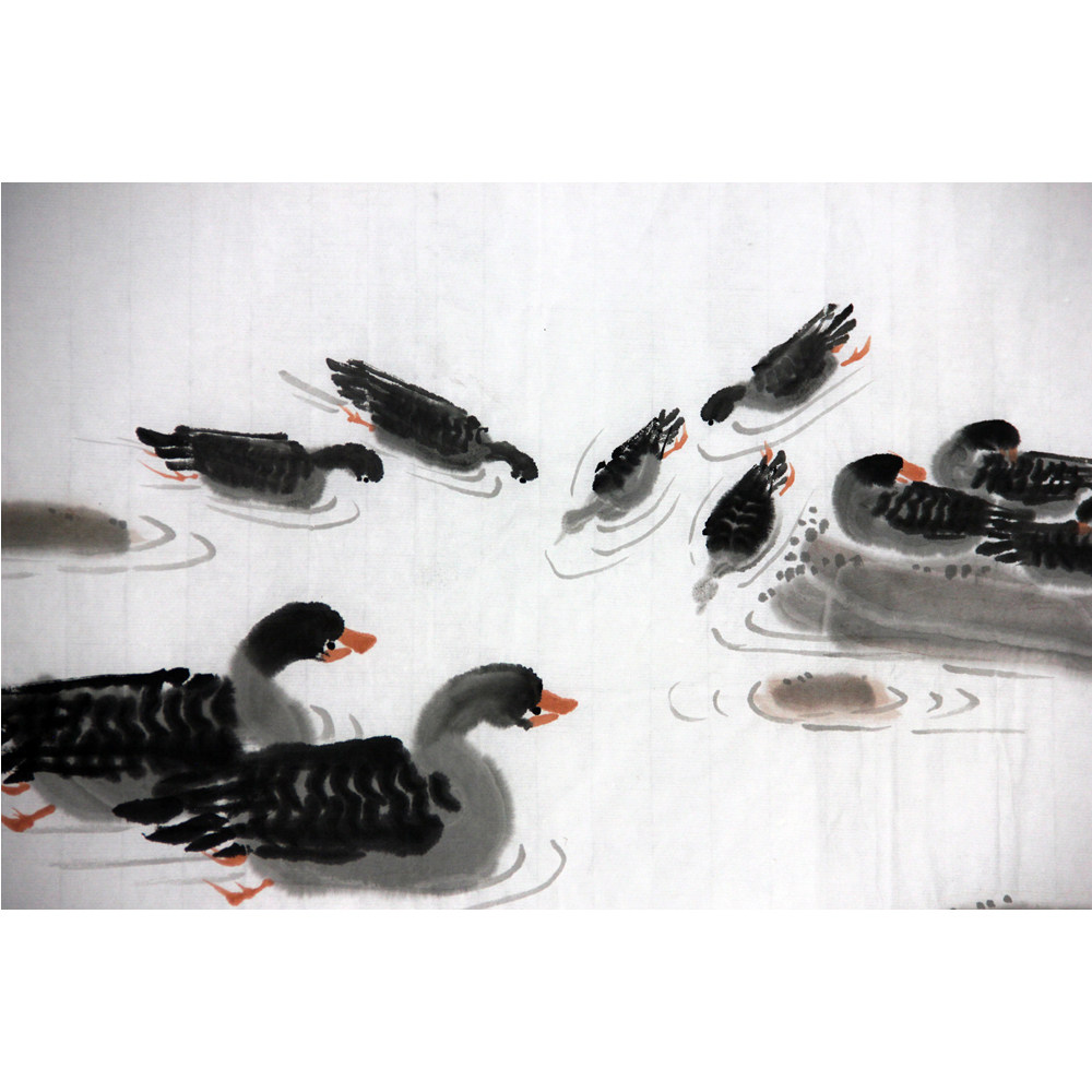 吴凤翔《食宿鸣飞》极具收藏价值2268