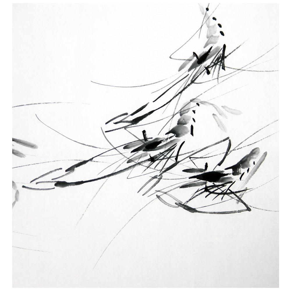 佟广伟《群虾迎春》 张大千第四代弟子 辽宁省美术家协会会员t564