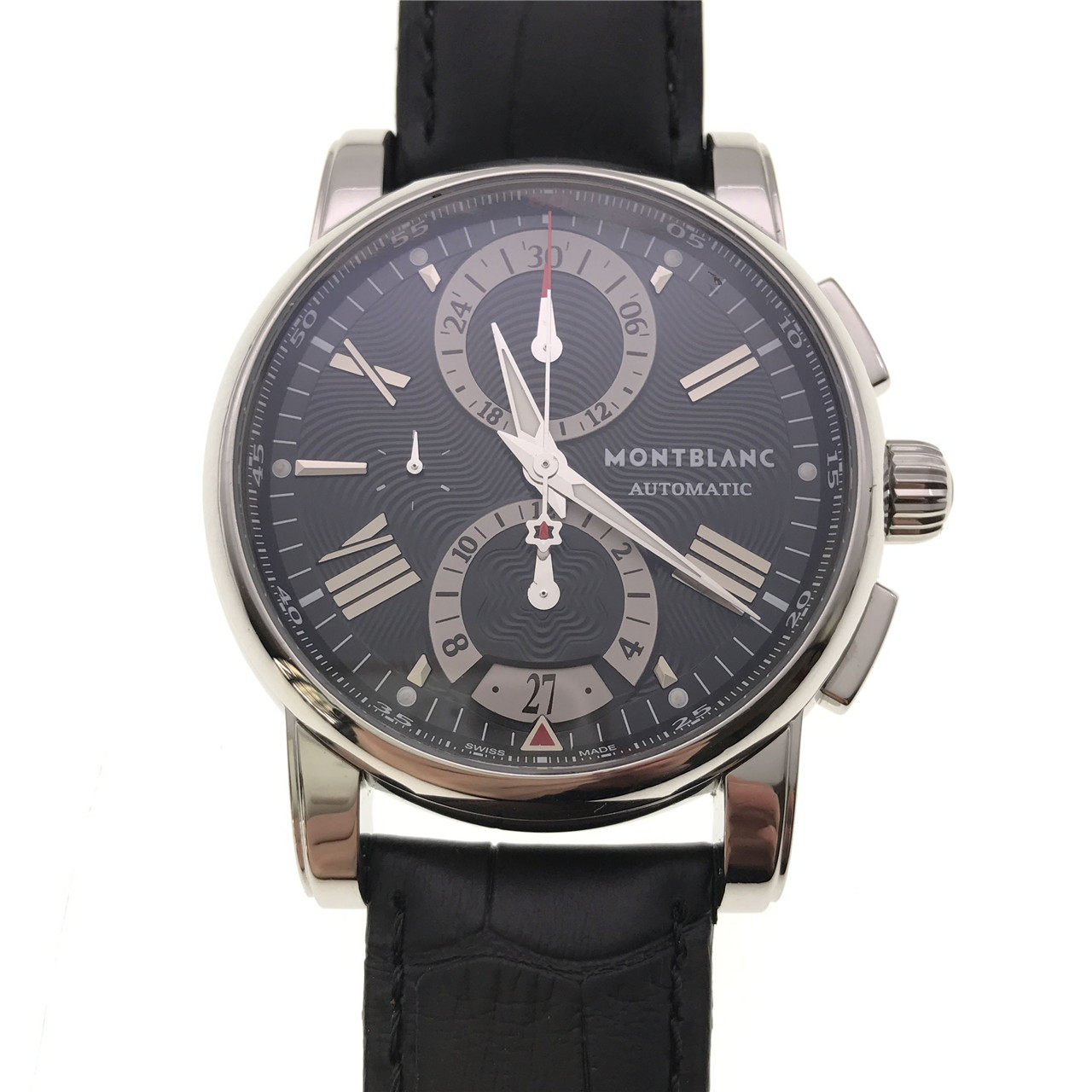 [9.5新]万宝龙4810系列计时日历黑面u0102377男表