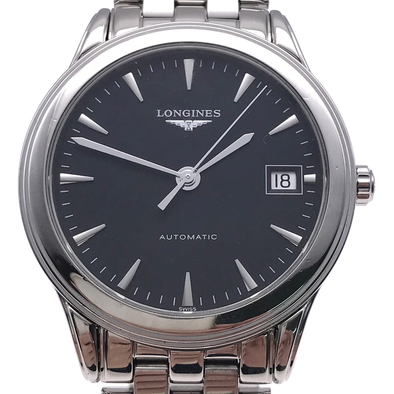 [9.0新]浪琴军旗系列日历黑面自动机械男表