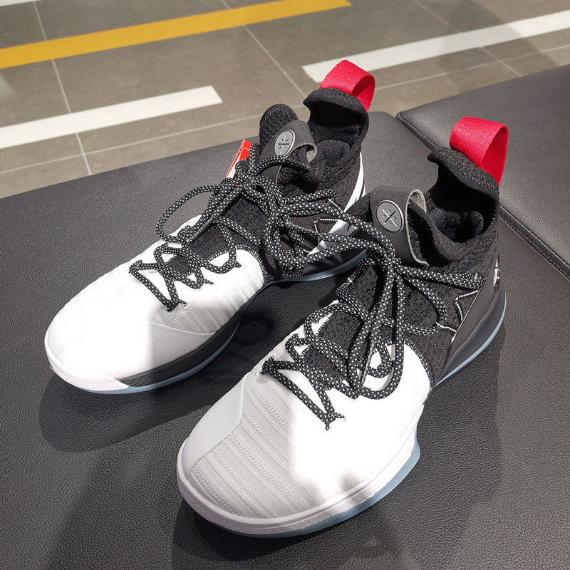 李宁篮球鞋男鞋新款队尚6一体织减震高帮专业篮球比赛鞋abap005