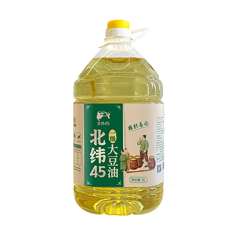 北纬45 非转基因一级大豆油5L/桶装家用炒菜香食用油色拉油植物油