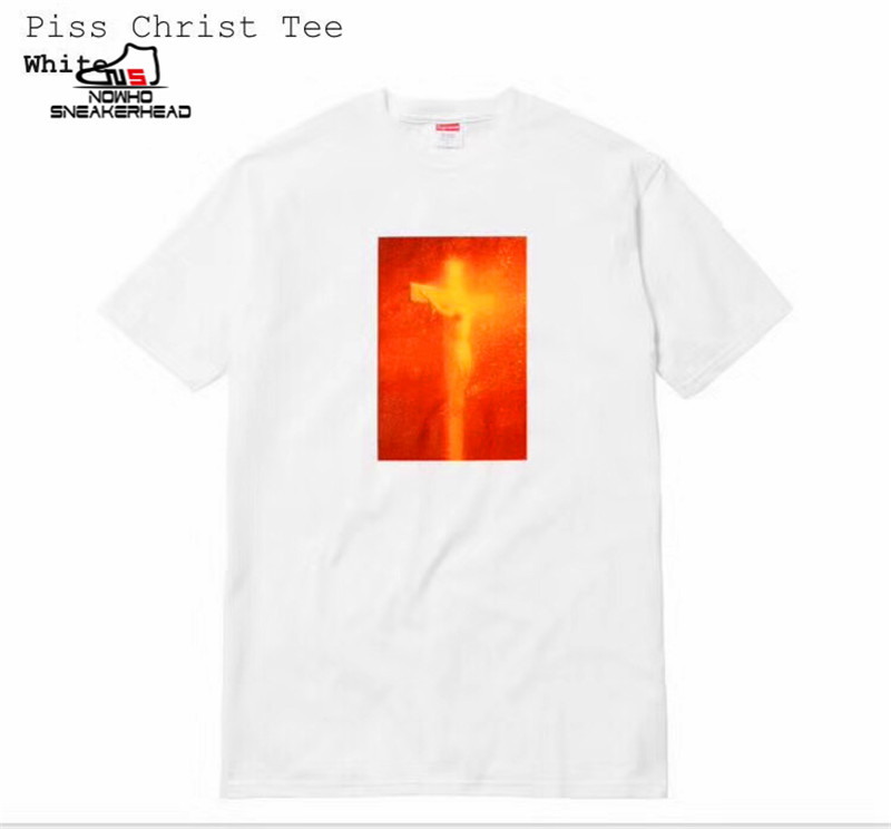 NOWHO Supreme 17FW Piss Christ Tee 耶稣 血精 短袖|msdalam kategori Pakaian Lelaki, baju-T - dari Buy2taobao.com untuk memberikan perkhidmatan ejen Taobao profesional membeli