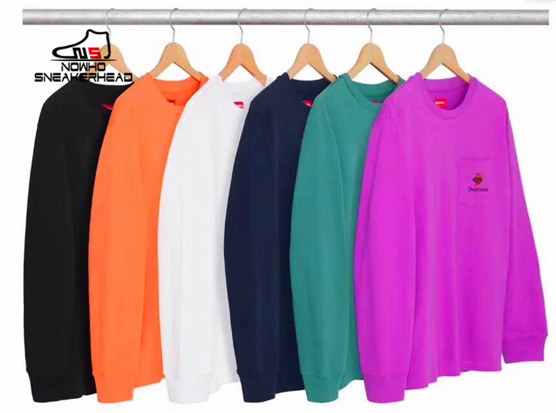 NOWHO Supreme Sacred Heart L/S Pocket Tee T-shirt Domestic spotin the Men's clothing, Sweater category - from Buy2taobao.com to provide professional Taobao agent buy service