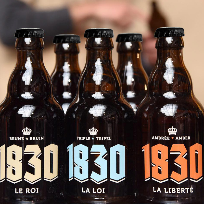 比利时进口精酿啤酒1830三料/琥珀/棕色啤酒 330m*6瓶