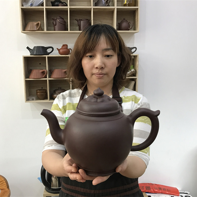 【高莲】超大品 原矿老紫泥 手工精制 实力青年陶艺家 顾玲玲