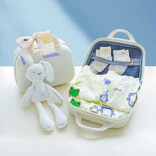 婴儿礼盒套装满月宝宝送礼物纯棉连体衣抱被百日礼品新生儿婴幼儿