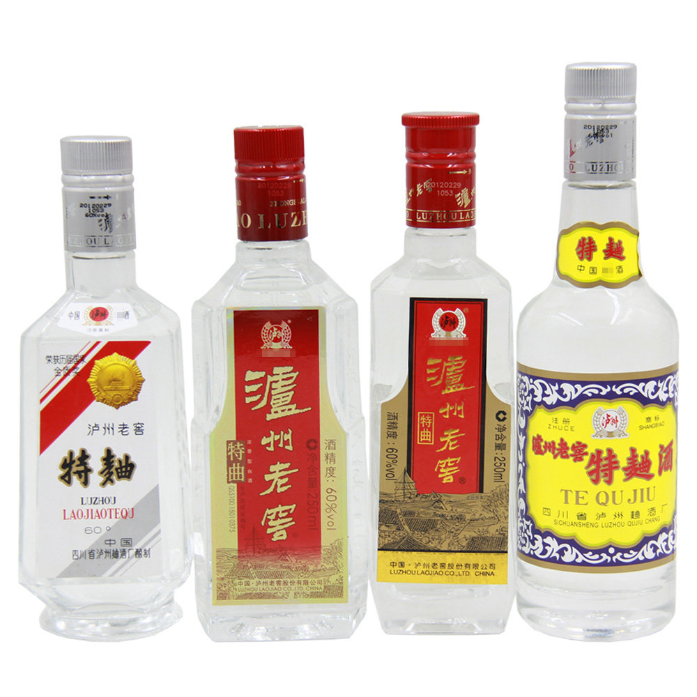 【38】2012年首届中国名酒60周年纪念 泸州老窖特曲 60度250ml*4