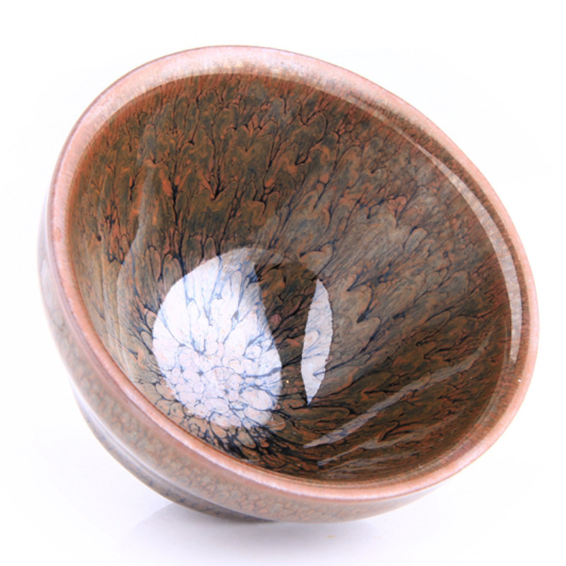 圆艺建盏 罗丁 十公分 【花开富贵】08232