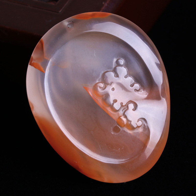 ns2087 17.82g 天然南红玛瑙 弥勒佛 挂件 【云南文博会】