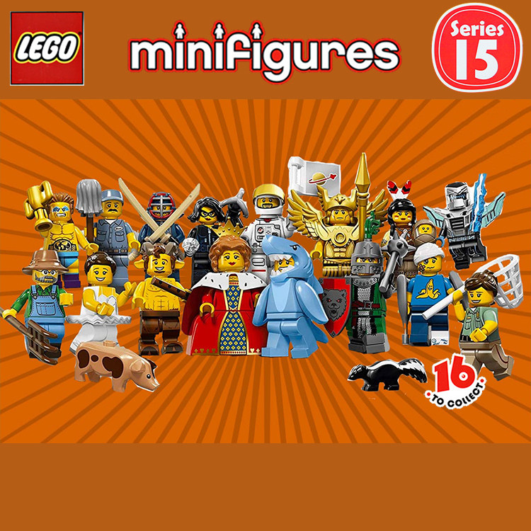 一件包邮lego乐高71011人仔抽抽乐第15季 王后皇后鲨鱼人全套绝版