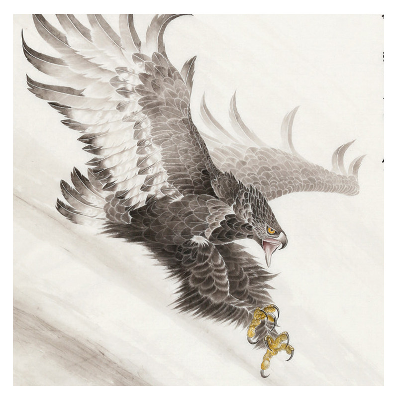 张策《浩气凌空》辽宁工笔画学会会长/黑土画派领军人物