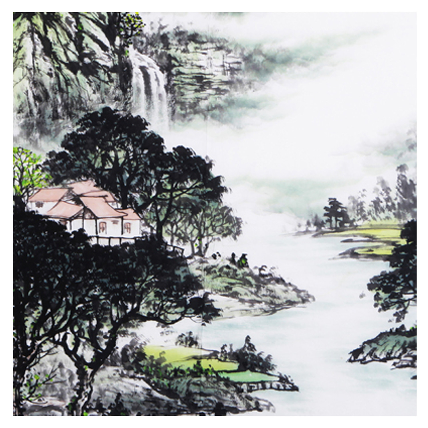 易天也 《福地安居图》 桂林山水画研究会会员