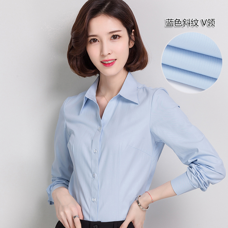 女工装25-35周岁通勤售楼部秋冬款春秋装工作服女v领职业酒店气质在类目 女装/女士精品, 衬衫中 - 来自Buy2taobao.com提供专业的淘宝代购服务
