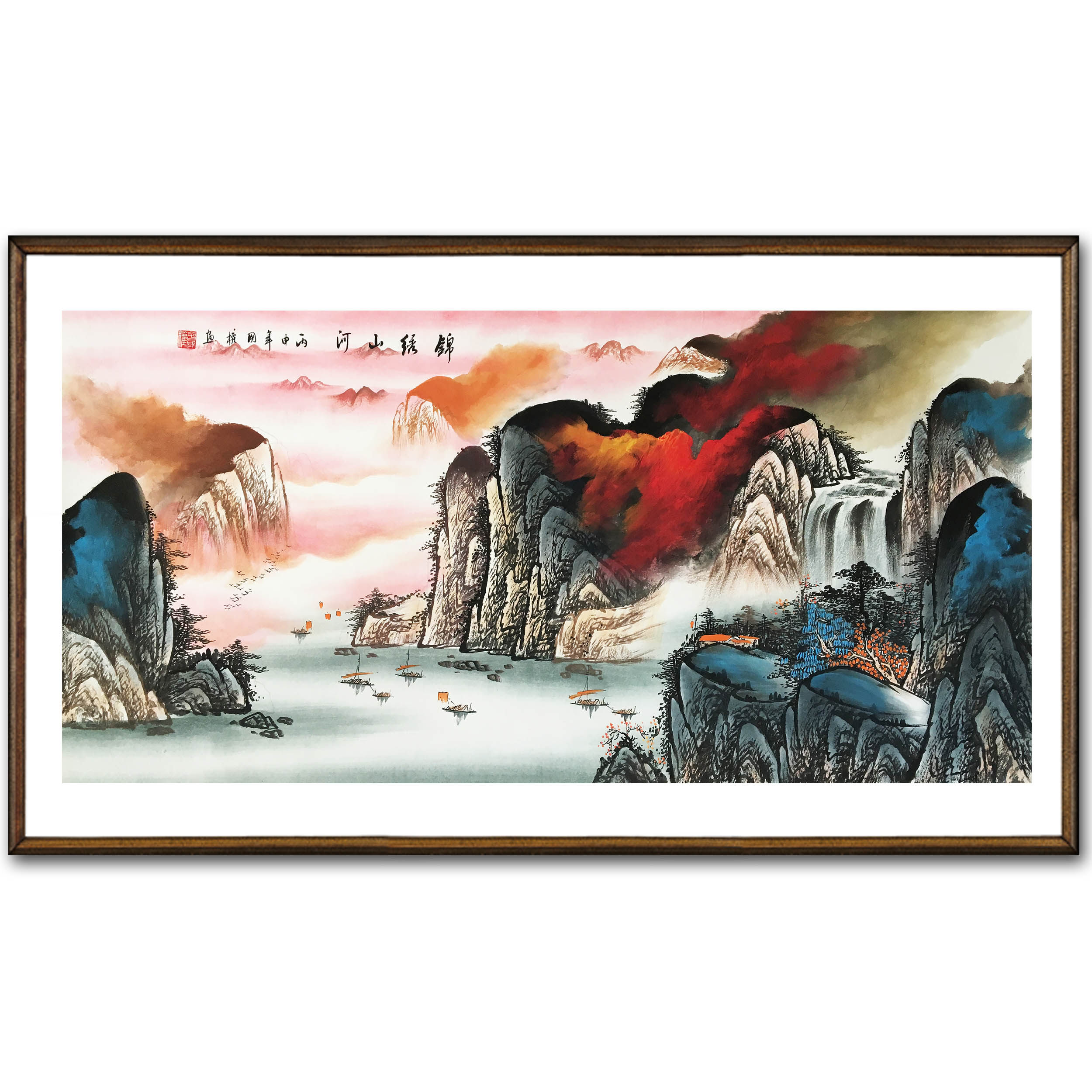 曾国权《锦绣山河》中国书画协会会员福建省油画行业协会理事