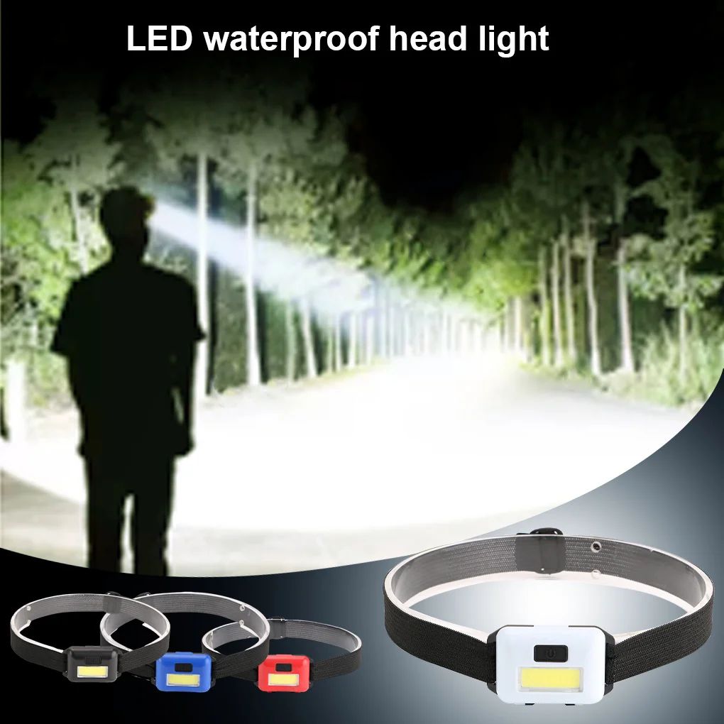 LED Headlamp 3 Lighting Modes Waterproof Headlight Outdoor C